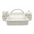 Vintage 1994 Signed Tiffany & Co. "Tiffany Weave" White Ceramic Serving Basket - Ireland For Sale