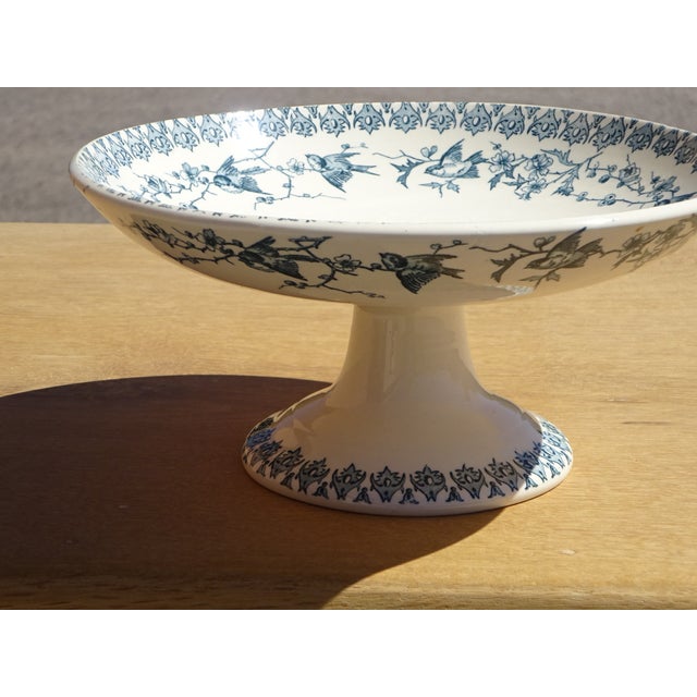 Industrial Small Terre De Fer Compote Dish from HB & Cie, 1890s For Sale - Image 3 of 18