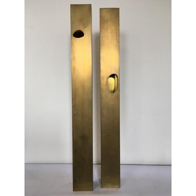 Roberto Vecchione, The Skyscrapers Abstract Sculptures, 1998, Brass, Set of 2 For Sale - Image 17 of 18