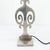 Neoclassical Table Lamp in Brushed Metal, 1970 For Sale - Image 4 of 9