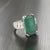 Natural Tourmaline Sapphire Ring 7 14k WG 12.17 TCW Certified For Sale In New York - Image 6 of 18