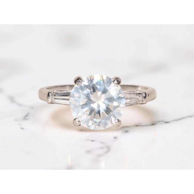 The Harbison Canyon: Antique Platinum Engagement Ring set with 1.90 Carat Diamond with Original Receipt For Sale - Image 14 of 14