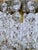 1950's Italian Brass Rim Chandelier For Sale - Image 4 of 8