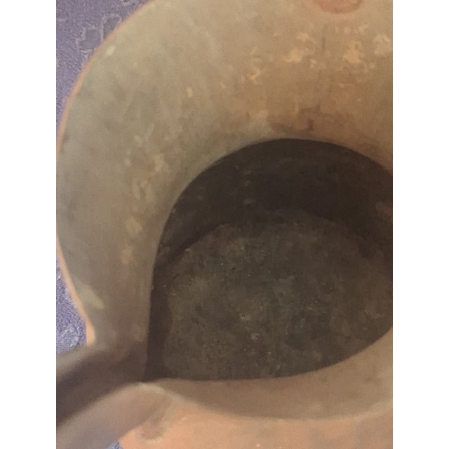 Antique Copper and Brass Dallah Coffee Pot With Maker Stamp - 14" For Sale In Houston - Image 6 of 8