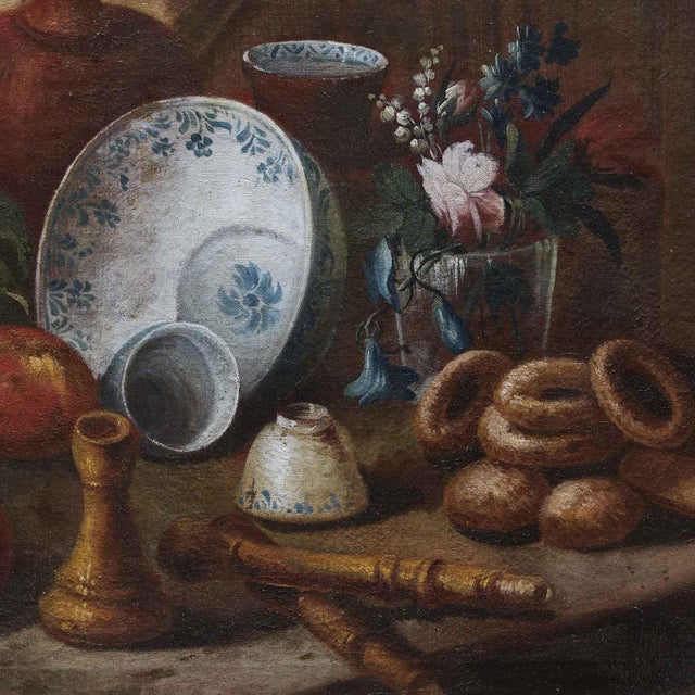 Trompe l'Oeil Paintings, Early 18th Century, Oil on Canvas, Set of 2 For Sale - Image 4 of 9