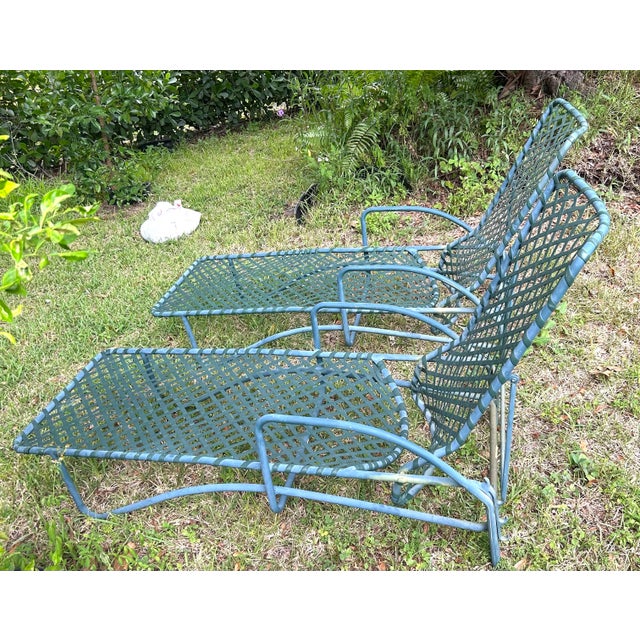 Brown Jordan Set of 2 Vintage Brown Jordan Tamiami Patio Lounge Chairs For Sale - Image 4 of 12