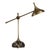 Mid-Century Modern Organic Modern Espresso Marble & Brass Adjustable Desk Lamp For Sale - Image 3 of 8