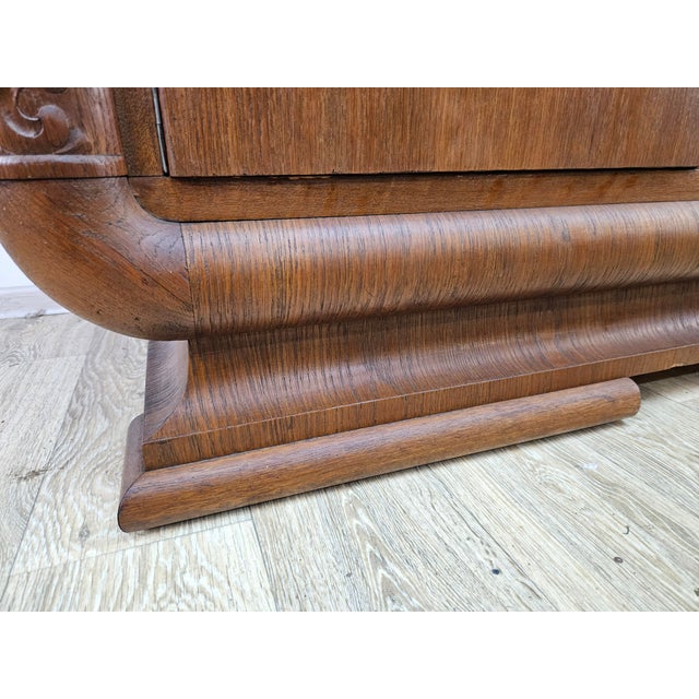 Wood Vintage Art Deco Style Chest of Drawers, 1930s For Sale - Image 7 of 18