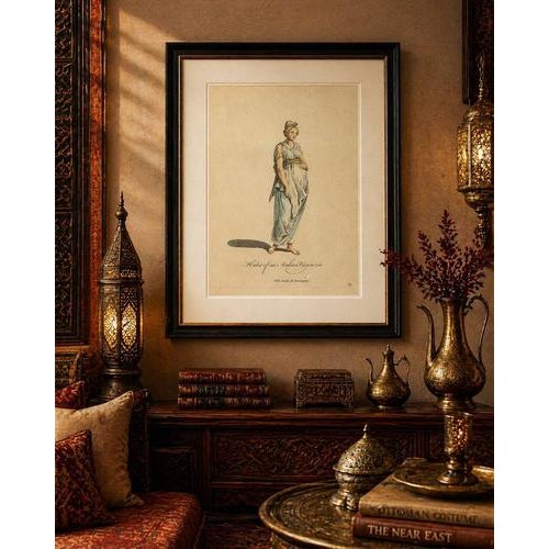 Black Thomas Jefferys, Habit of an Middle Eastern Virgin, 1749, Paper For Sale - Image 8 of 9