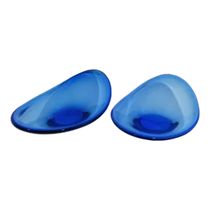 Blue Glass Console Bowls - a Pair
