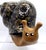 1990s Vintage MCM Studio Art Ceramic Unique Black Speckled Shell Glaze Snail Figurine For Sale - Image 5 of 7
