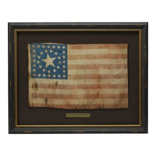 38-Star American Flag With Canton, Commemorating Colorado Statehood, Circa 1876-1890 For Sale