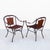 Vintage Iron and Leather Strap Horseshoe Back Curule Accent Chairs For Sale - Image 14 of 15