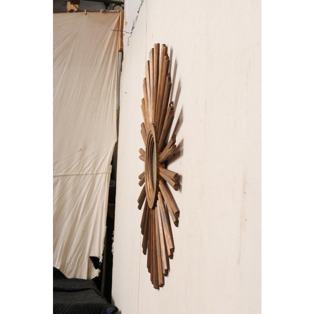 Contemporary Decorative Sunburst Mirror For Sale - Image 9 of 9