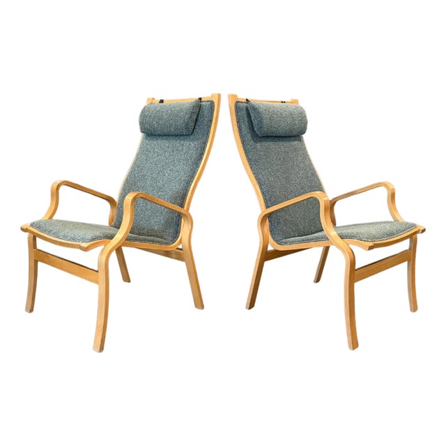 Finn Østergaard Lounge Chairs, Denmark, 1960s, Attributed For Sale