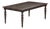Mila Dark Brown Extendable Rectangular Dining Table For Sale