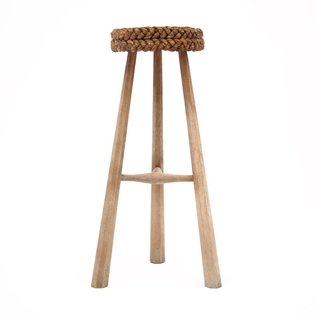 Adrien Audoux and Frida Minet Vintage French Stools by Audoux Minet For Sale - Image 4 of 9