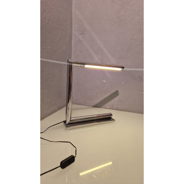 Industrial Chrome Tamara Table Lamp with Adjustable Tubular Frame by William Pianta for Nahoor, 2000s For Sale - Image 4 of 12