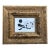 Contemporary Original Abstract Ink Painting Heavy Chunky Distressed Wood Frame For Sale
