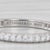 Silver Tiffany Soleste 0.33ctw Diamond Eternity Band 950 Platinum Wedding Ring Box, Size 5.5 For Sale - Image 8 of 8