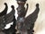 Circa 1880 Pair of Great Hand Carved Wood Winged Caryatids-Griffins Now as Lamps For Sale - Image 12 of 13