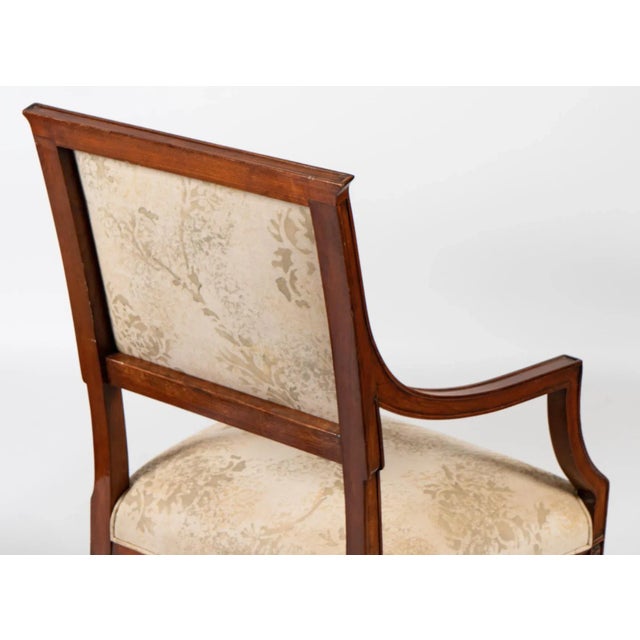 Formations 18th C Style Dennis & Leen Directoire Fauteuil Desk Arm Chair For Sale - Image 4 of 4