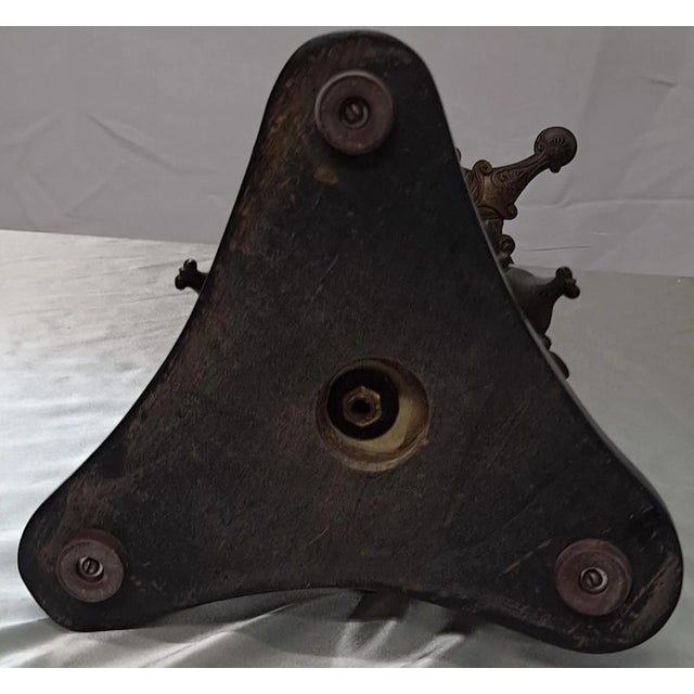 C. 19th century Victorian bronze five arm candelabra w/gryphon design base.