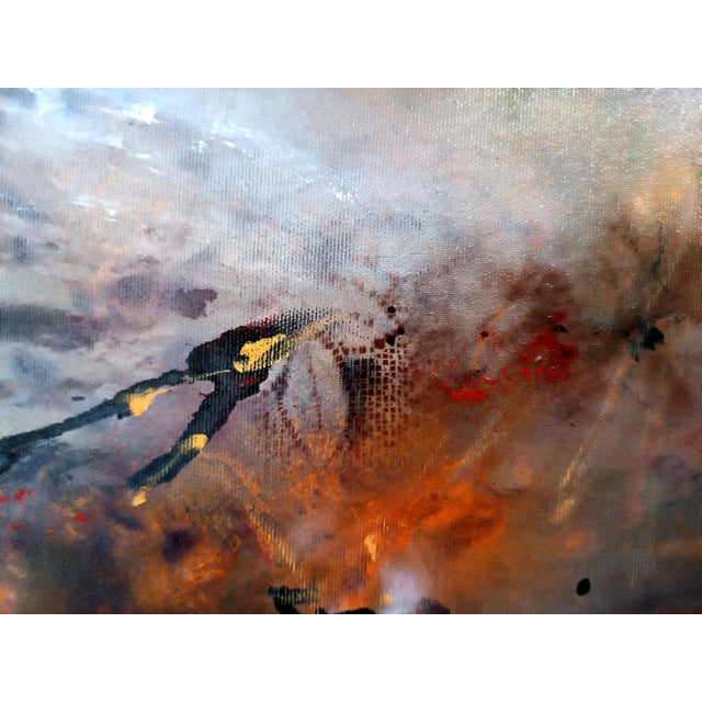 Early 21st Century Ovidiu Kloska, Between Gravity and the Desire to Fly, Mixed on Canvas For Sale - Image 5 of 8