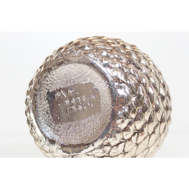 1970s Silver Plated Acorn Ice Bucket by Mauro Manetti for Fonderia d'Arte, 1970s For Sale - Image 5 of 8