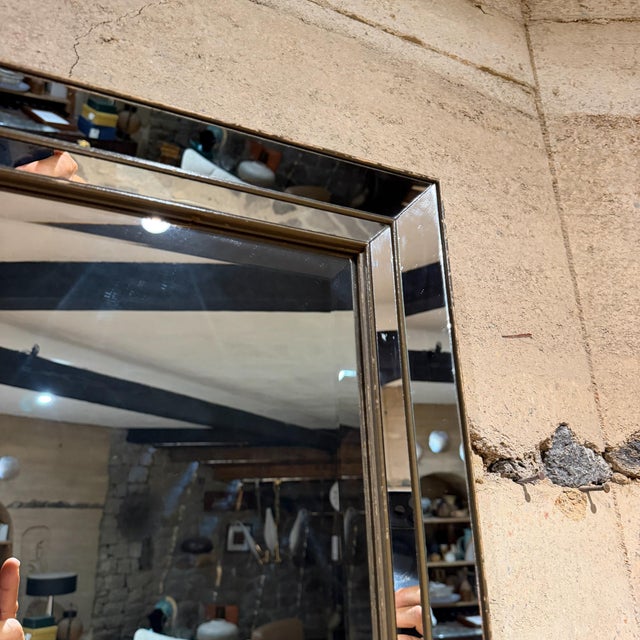 Venetian Hollywood Regency Wall Mirror Beveled Edges For Sale - Image 11 of 15