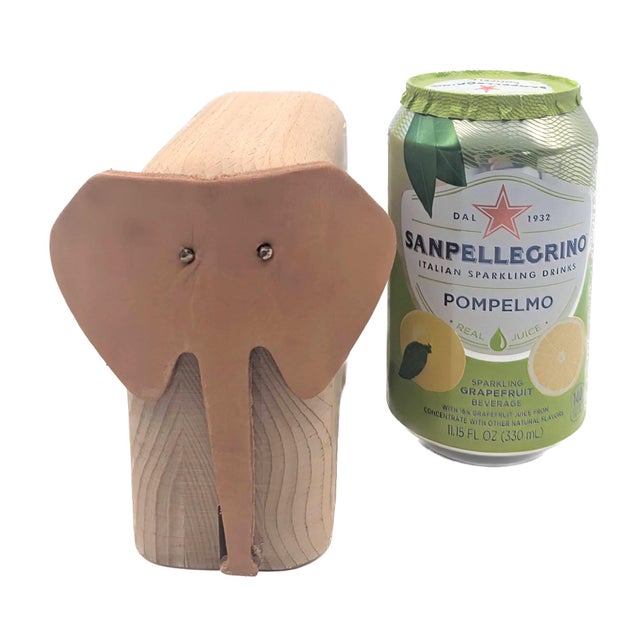 Almond Elephant Card Deck Stash Holder For Sale - Image 8 of 11