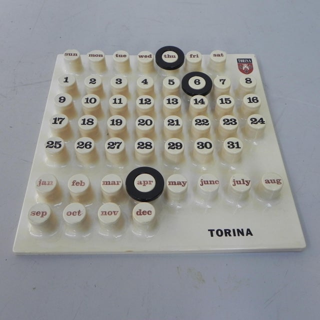 Ring-a-Date Perpetual Calendar with Rings from Giorgio Della Baffa, 1970s, Set of 4 For Sale - Image 6 of 14