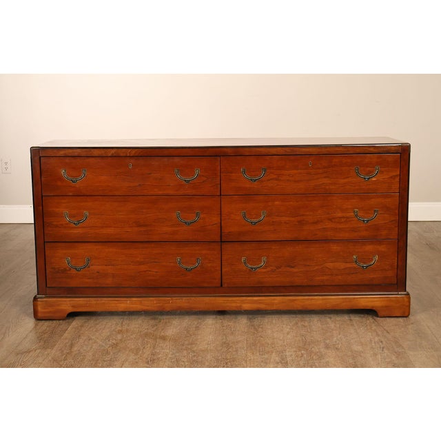National Mt. Airy Campaign Style Dresser For Sale - Image 15 of 18
