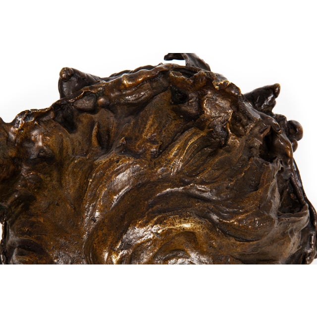 Metal Italian Realist Bronze Bust of a Satyr Faun Attributed to Vincenzo Gemito For Sale - Image 7 of 18