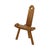Mid-Century Modern Spanish Brutalist Tripod Chair in Oak For Sale - Image 5 of 14