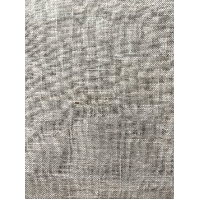 Vintage French Country Linen Tea Towels, Blue Stripe, Pair For Sale In Portland, OR - Image 6 of 6