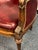1970s Louis XVI Style Leather Barrel Back Library Chair For Sale - Image 5 of 12