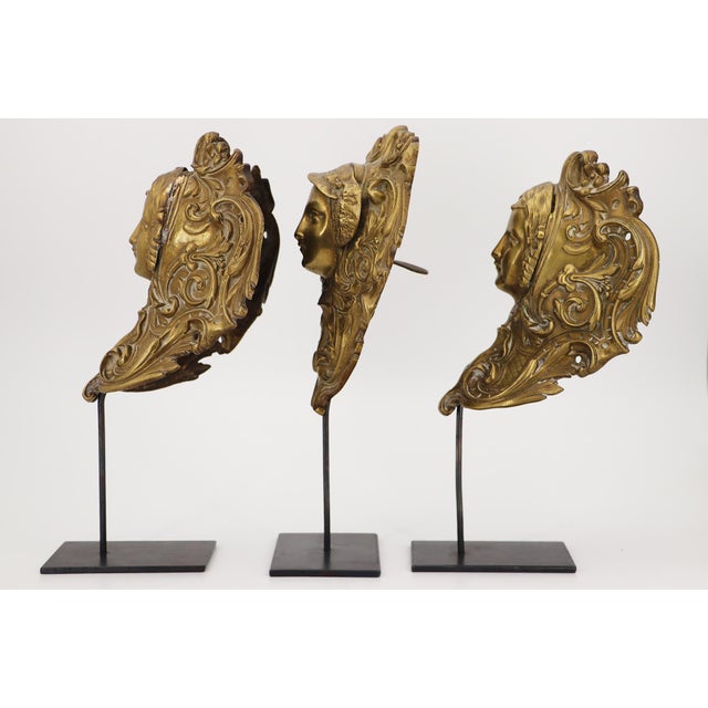 Circa: 19th Century. Country: France. Material: Bronze. Item condition: The head billiard pockets are welded and therefore...