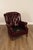 North Hickory Oxblood Tufted Leather Chair and Ottoman For Sale - Image 10 of 12