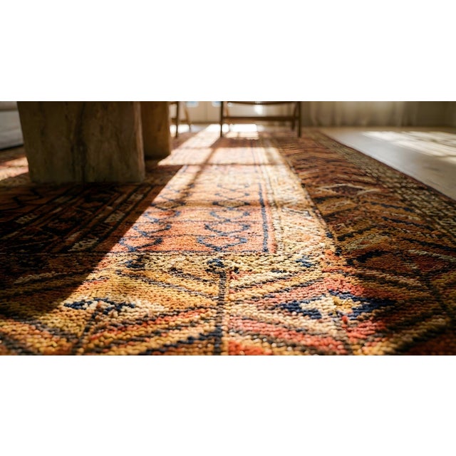 1890s Red Geometric Tribal Antique Central Asian Turkmen Tekke Engsi Rug 3' 9" X 5' 5" Knotted Wool Carpet For Sale - Image 15 of 15