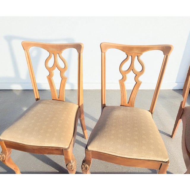 Antique English Oak Dining Chairs, 1890s, Set of 4 For Sale - Image 10 of 14