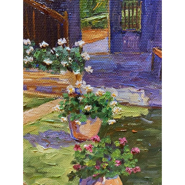 Avel, Patio de Vielha, 2023, Oil on Canvas, Framed For Sale - Image 4 of 7