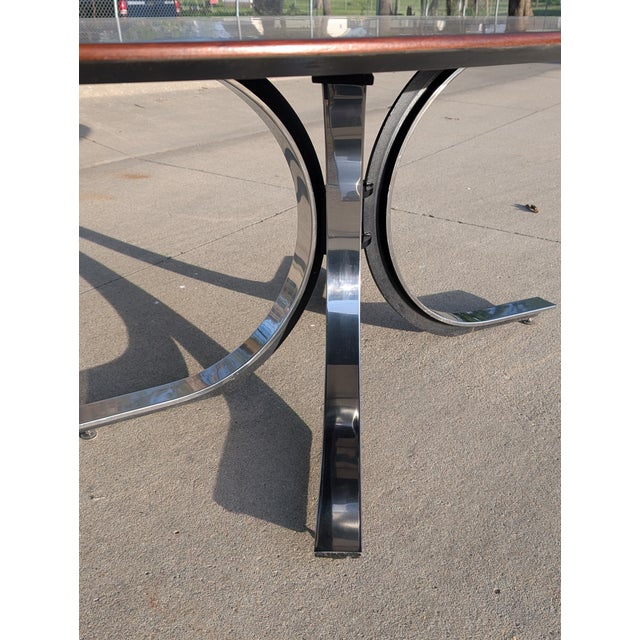 1970s Walnut Starburst Oval Dining Table by Osvaldo Borsani for Stow Davis For Sale - Image 13 of 18