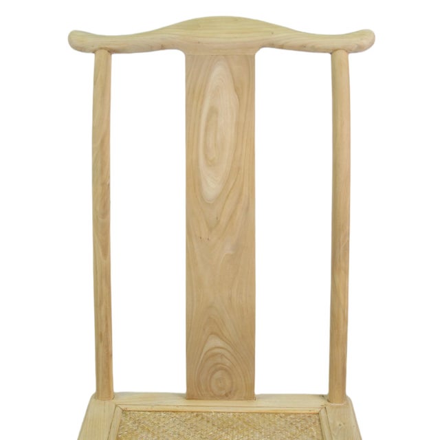 Natural Wood Color Vintage Dining Chairs, Set of 4 For Sale - Image 11 of 12