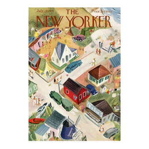 1947 Vintage New Yorker Magazine Cover, July 19, Roger Duvoisin Original Cover, Seashore