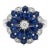 Natural Blue Sapphire 3.20cts & Diamond 0.18cts Ring in 14k Gold For Sale