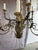 Dark Green Monumental Italian Rococo Painted Wood & Wrought Iron 12-Light Chandelier For Sale - Image 8 of 14