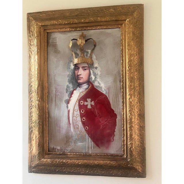 Louis St. Lewis "George" Large Original Mixed Media 3d Crown Assemblage Signed For Sale - Image 11 of 11