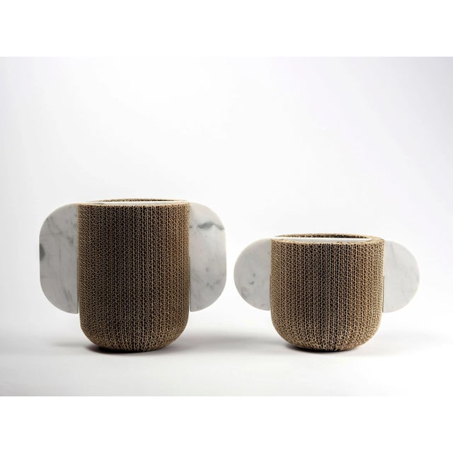 Not Yet Made - Made To Order Confinanti Vases by Gumdesign for La Casa di Pietra, Set of 2 For Sale - Image 5 of 5