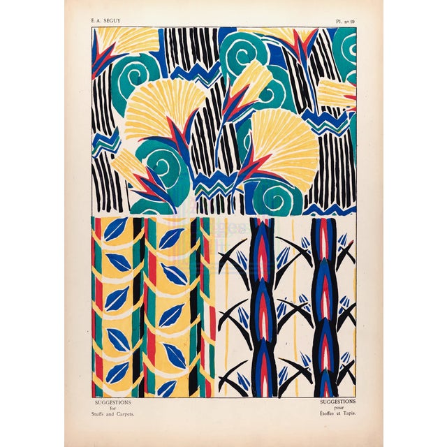 Ea Seguy Suggestions Pour Étoffes Et Tapis, Plate 19 For Sale